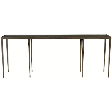 Long Cast Iron Console Table